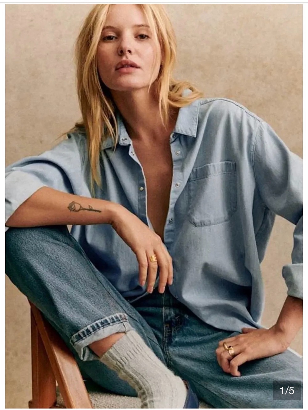 Sézane Max Long Sleeves Shirt - 40